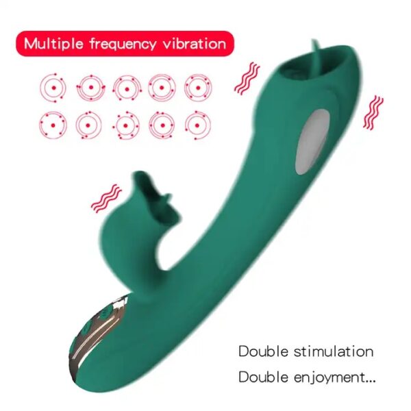 Double Licking Rechargeable Luxury Rabbit Vibrator Sex Toy - 43 - Image 6