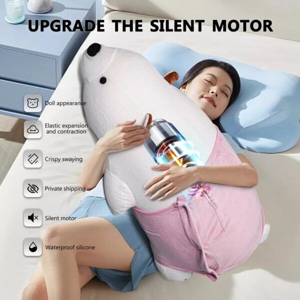 Discreet Polar Bear Pillow Remote Control Sex Machine - 125 - Image 3