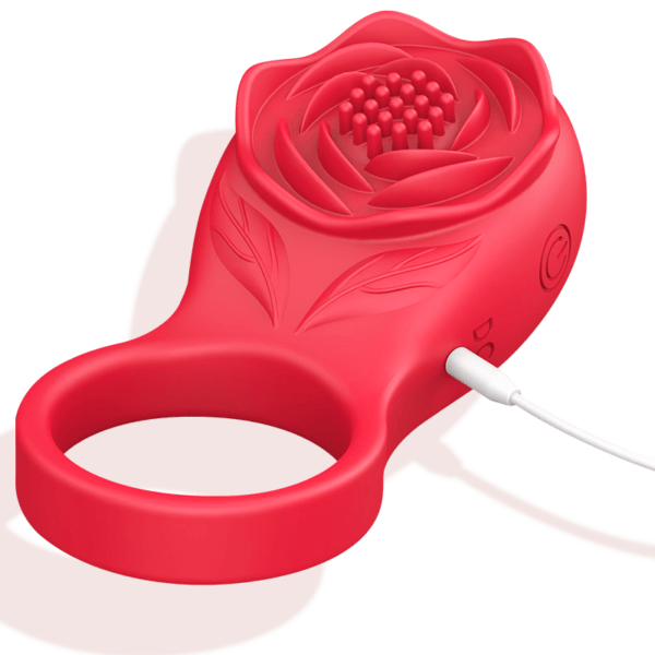 App Controlled Rose Delay Ring Vibrator Sex Toy