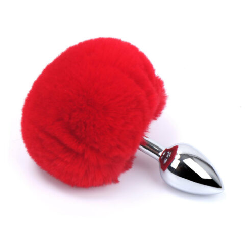 Anal Plug Playful Fluffy Bunny Tail Butt Plug - 68