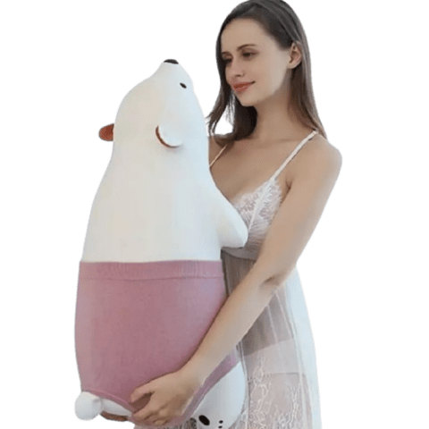 Discreet Polar Bear Pillow Remote Control Sex Machine - 125